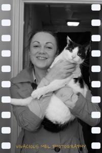 Gillian and Marley the cat
